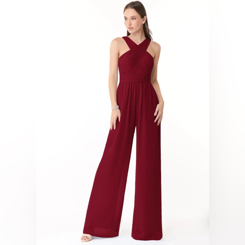 Elegant Burgundy Jumpsuit